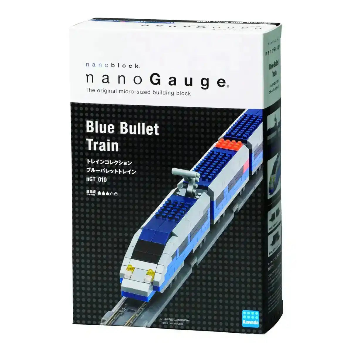KAWADA Ngt-010 Nanoblock Nanogauge Blue Bullet Train- Japan Figure Store - #1 Bring To You The Best Japanese Goods
