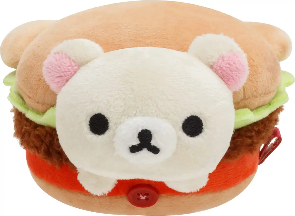 San-X Hamburger Stuffed Toy Set (Rilakkuma, Korilakkuma, Chai Roikoguma) Mf90801- Japan Figure Store - #1 Bring To You The Best Japanese Goods
