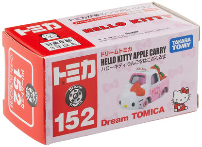 Takara Tomy Dream Tomica 152 Hello Kitty Apple Car Japanese Hello Kitty Car Toys- Japan Figure Store - #1 Bring To You The Best Japanese Goods