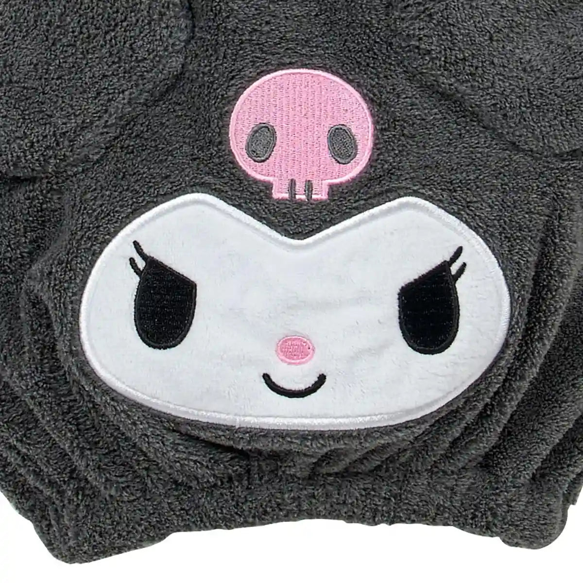 Sanrio Kuromi Face-Shaped Cap Towel for Adults Polyester Blend