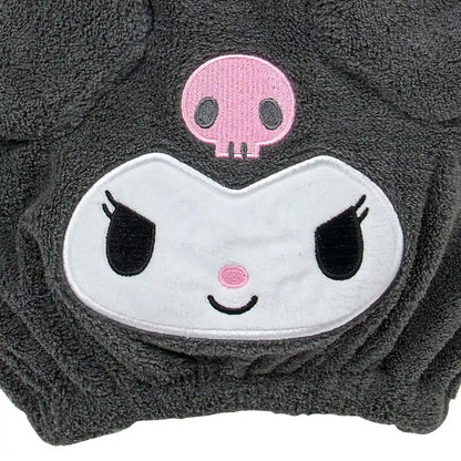 Sanrio Kuromi Face-Shaped Cap Towel for Adults Polyester Blend
