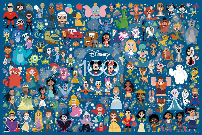 Epoch 1000pc Jigsaw Puzzle Disney Cute Celebration 50x75cm w/Glue Spatula Sticker- Japan Figure Store - #1 Bring To You The Best Japanese Goods