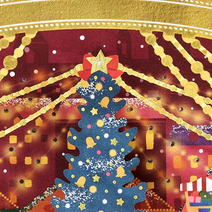 Sanrio Christmas Card with Lights and Melodies Gold Frame Jxpm 7-5 244066