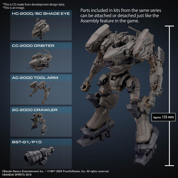 Hundreds 30Mm Armored Core Vi Orbiter Nightfall Model Kit Rad CC 2000- Japan Figure Store - #1 Bring To You The Best Japanese Goods