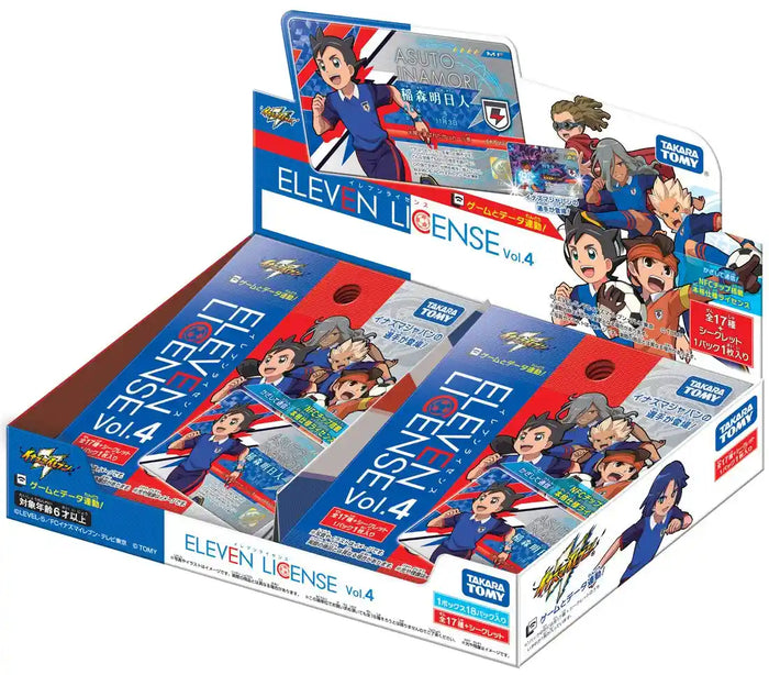Takara Tomy Inazuma Eleven License Vol.4 Box Eleven License Card Japanese Card Box- Japan Figure Store - #1 Bring To You The Best Japanese Goods