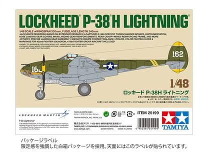 TAMIYA 1/48 Lockheed P-38H Lighting Plastic Model- Japan Figure Store - #1 Bring To You The Best Japanese Goods