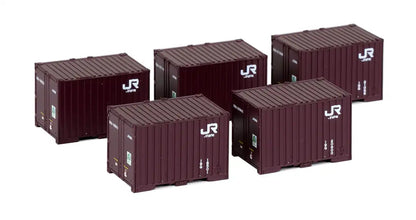 Kato N Gauge 19G Container 5-piece Set 23-577 New Paint Railway Model Supplies- Japan Figure Store - #1 Bring To You The Best Japanese Goods