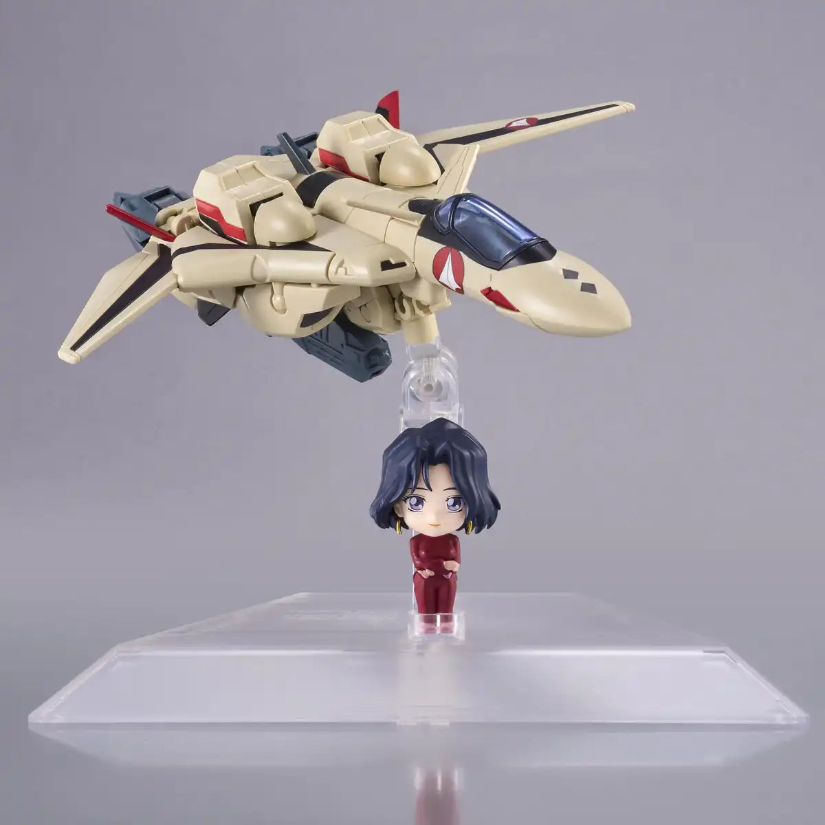 Tamashii Nations Tiny Session Macross Plus YF-19 Action Figure with Myung 110mm PVC- Japan Figure Store - #1 Bring To You The Best Japanese Goods