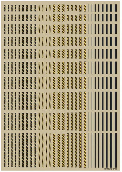 HIQPARTS Line Decal2 Dark Gray + Yellow- Japan Figure Store - #1 Bring To You The Best Japanese Goods