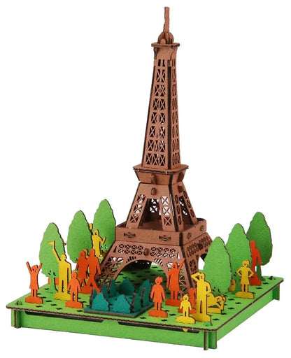 HACOMO Pusupusu Paper Craft Paris Tower- Japan Figure Store - #1 Bring To You The Best Japanese Goods