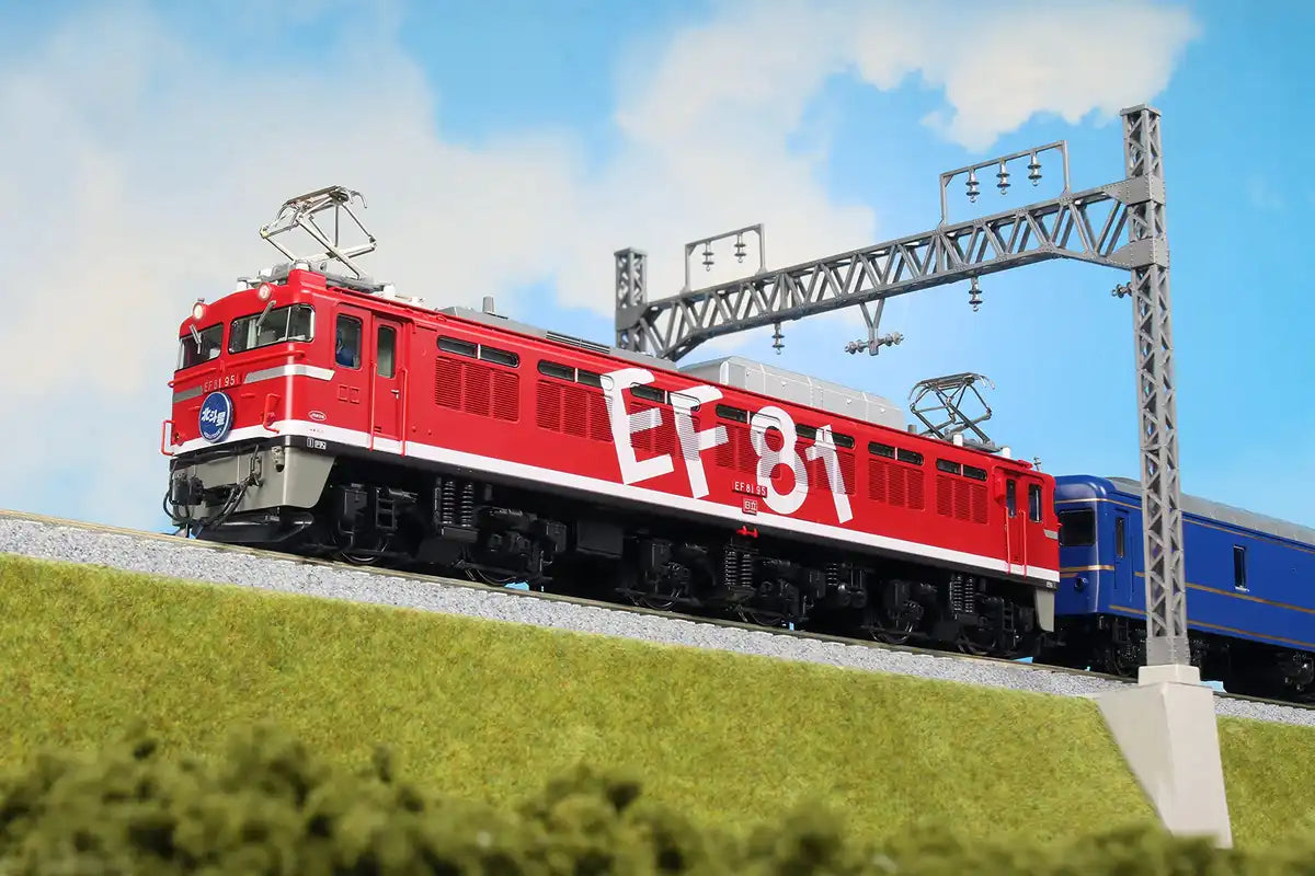 Kato Red Electric Locomotive 1-322 HO Gauge Ef81 95 Rainbow Paint Railway Model- Japan Figure Store - #1 Bring To You The Best Japanese Goods