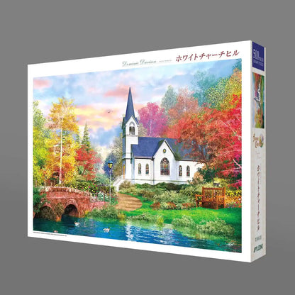 APPLEONE Jigsaw Puzzle 500-233 Dominic Davison White Church Hill 500 Pieces- Japan Figure Store - #1 Bring To You The Best Japanese Goods