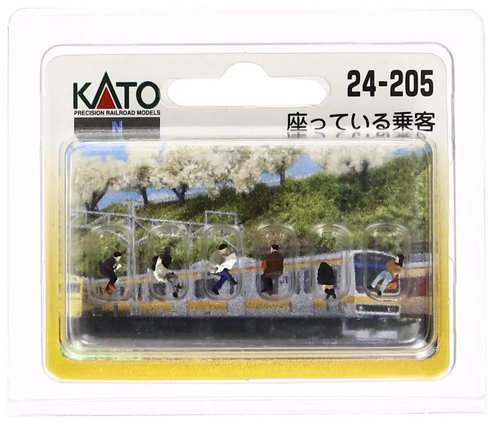 Kato N Gauge Diorama Supplies - Model 24-205 Sitting Passenger- Japan Figure Store - #1 Bring To You The Best Japanese Goods