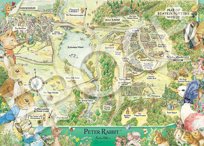EPOCH 06-515S Jigsaw Puzzle Peter Rabbit Map Of Beatrix Potter'S World 500 Pieces- Japan Figure Store - #1 Bring To You The Best Japanese Goods