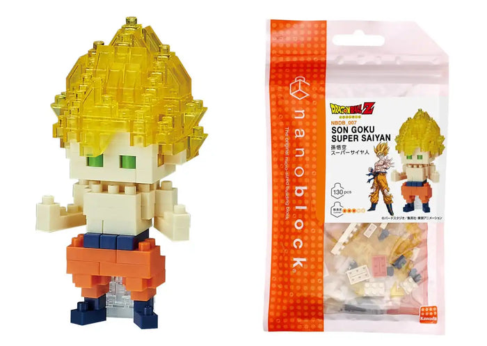 KAWADA - Nanoblock Dragon Ball Z Son Goku Super Saiyan- Japan Figure Store - #1 Bring To You The Best Japanese Goods