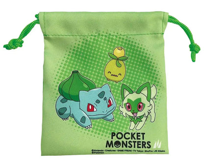 Maruyoshi Drawstring Purse PS-0053Gr Grass- Japan Figure Store - #1 Bring To You The Best Japanese Goods