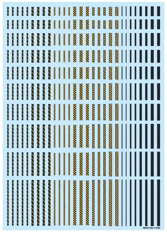 HIQPARTS Line Decal2 Dark Gray + Yellow- Japan Figure Store - #1 Bring To You The Best Japanese Goods