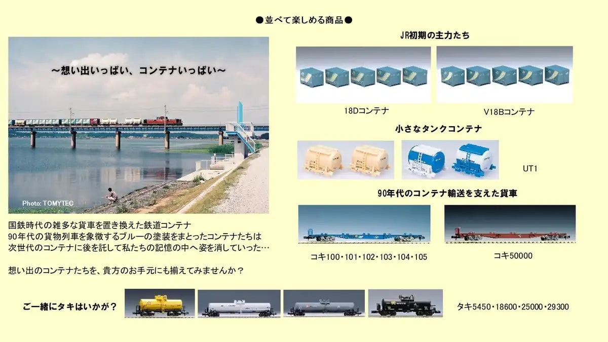 Tomytec Tomix N Gauge Jr 30A Blue Container Set of 2 Railway Model Supplies