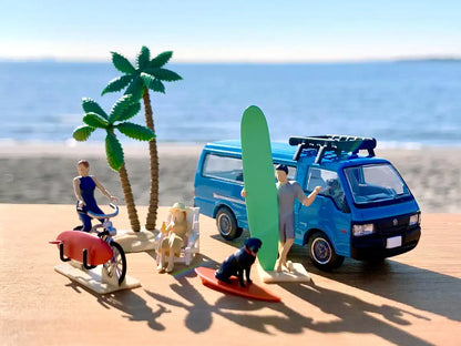 Tomytec Geocolle 64# Car Snap 19B Surfing 2 Mazda Bongo Set- Japan Figure Store - #1 Bring To You The Best Japanese Goods
