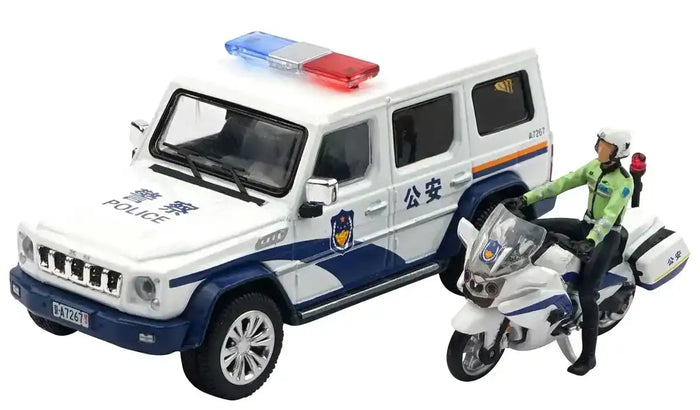 Xcartoys Baic Bj80 Police Motorcycle Escort Set 1/64 Diecast Car Japan T8-06- Japan Figure Store - #1 Bring To You The Best Japanese Goods