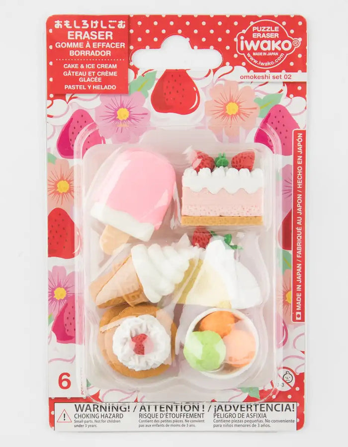 Iwako Japan Blister Pack Funny Eraser Cake- Japan Figure Store - #1 Bring To You The Best Japanese Goods
