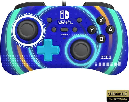 Hori Nsw245 Cyclon Blue Mini Pad Controller For Nintendo Switch New