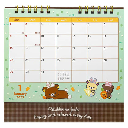San-X Rilakkuma Calendar Tabletop CD37201 2023- Japan Figure Store - #1 Bring To You The Best Japanese Goods
