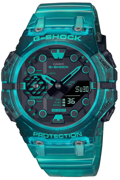 Casio G-Shock Men's Turquoise Blue Skeleton Watch with Bluetooth GA-B001G-2AJF - Domestic Genuine Product- Japan Figure Store - #1 Bring To You The Best Japanese Goods