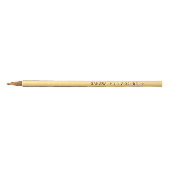 SAKURA watercolor brush with beige wooden handle and pointed tip, medium size, featuring Japanese and English text on the shaft.
Japan Figure Store - #1 Bring To You The Best Japanese Goods