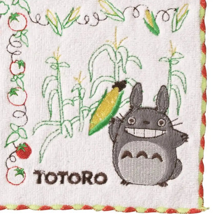 Marushin Hand Towel Ghibli Totoro 25X25Cm Vegetables Embroidery Japan- Japan Figure Store - #1 Bring To You The Best Japanese Goods