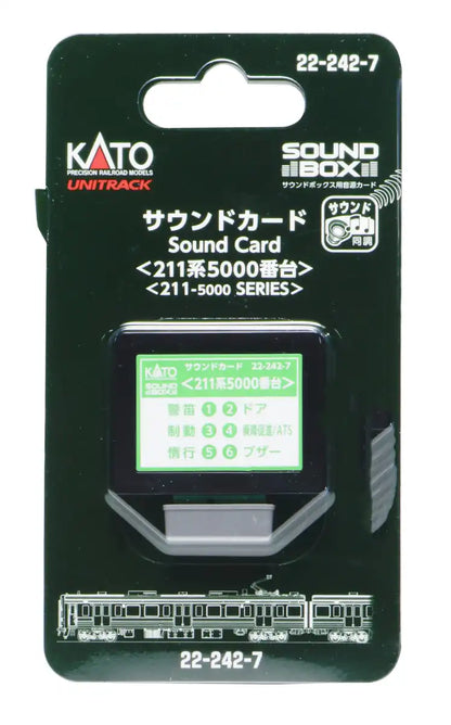 Kato N Gauge 211 Series 5000 Railway Model Sound Card 22-242-7- Japan Figure Store - #1 Bring To You The Best Japanese Goods