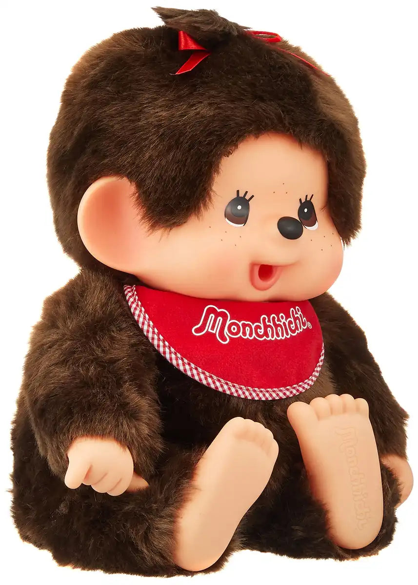 Monchhichi Brown Girl L Size 226658 Sekiguchi 34cm Premium Standard Soft- Japan Figure Store - #1 Bring To You The Best Japanese Goods