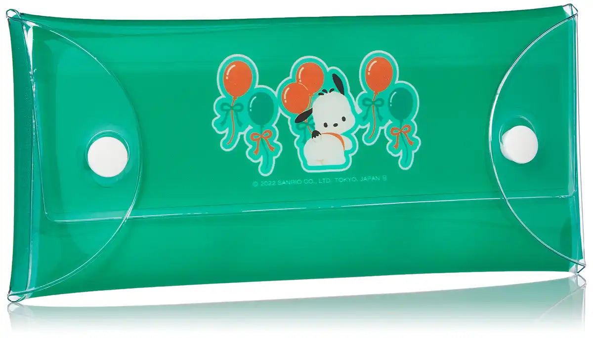 Sanrio Pochacco Clear Multi-Use Large Pencil and Accessory Case- Japan Figure Store - #1 Bring To You The Best Japanese Goods