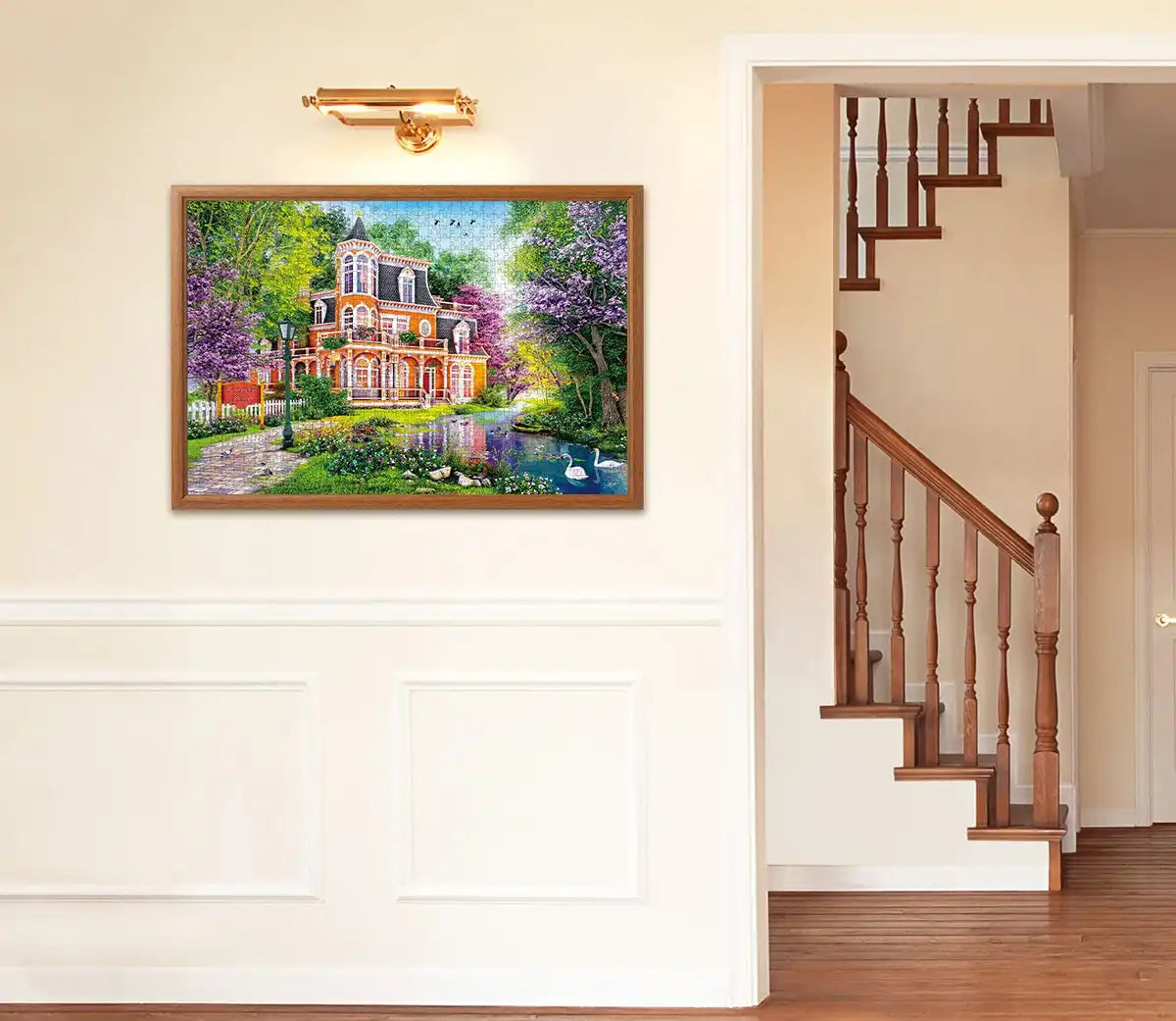 APPLEONE 1000-864 Jigsaw Puzzle Welcome To The Oakwood House By Dominic Davison 1000 Pieces- Japan Figure Store - #1 Bring To You The Best Japanese Goods