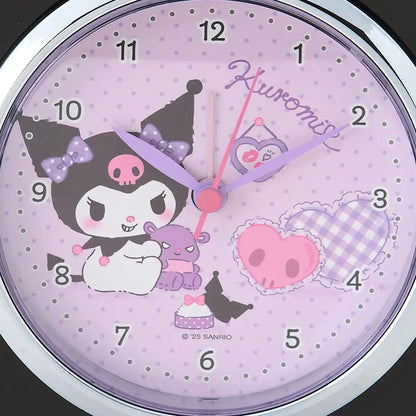 Sanrio Kuromi Alarm Clock with Light ABS Resin Model 306720