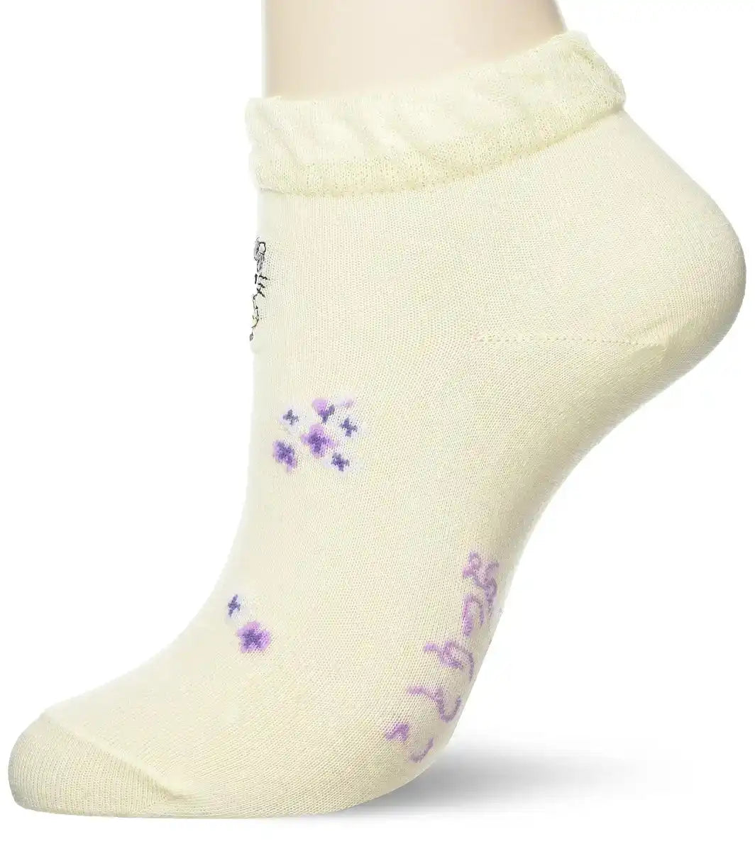 Sanrio Women's Cream Socks 23-25cm - Comfortable and Stylish Footwear- Japan Figure Store - #1 Bring To You The Best Japanese Goods