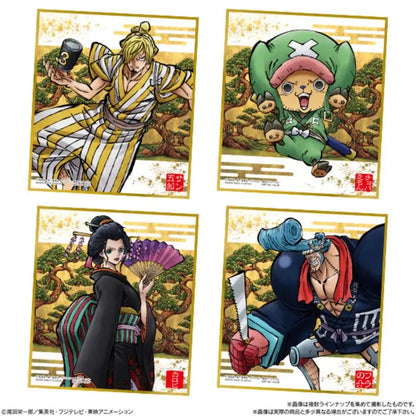 BANDAI CANDY - One Piece Shikishi Art -Wano Country- 10Pack Box - Candy Toy- Japan Figure Store - #1 Bring To You The Best Japanese Goods