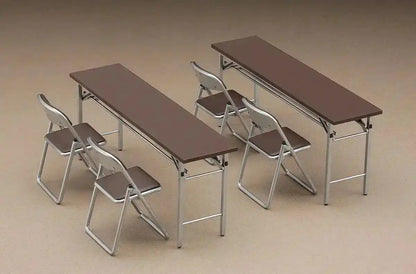 HASEGAWA - 1/12 Meeting Room Desk & Chair Plastic Model- Japan Figure Store - #1 Bring To You The Best Japanese Goods