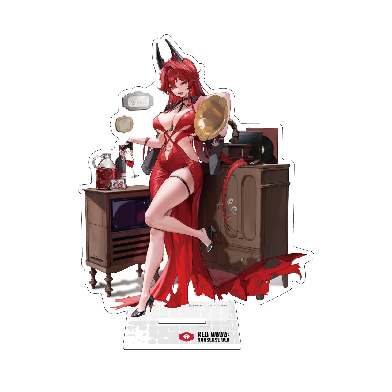 Algernon Products Victory Goddess Nikke Red Acrylic Stand 92x114mm