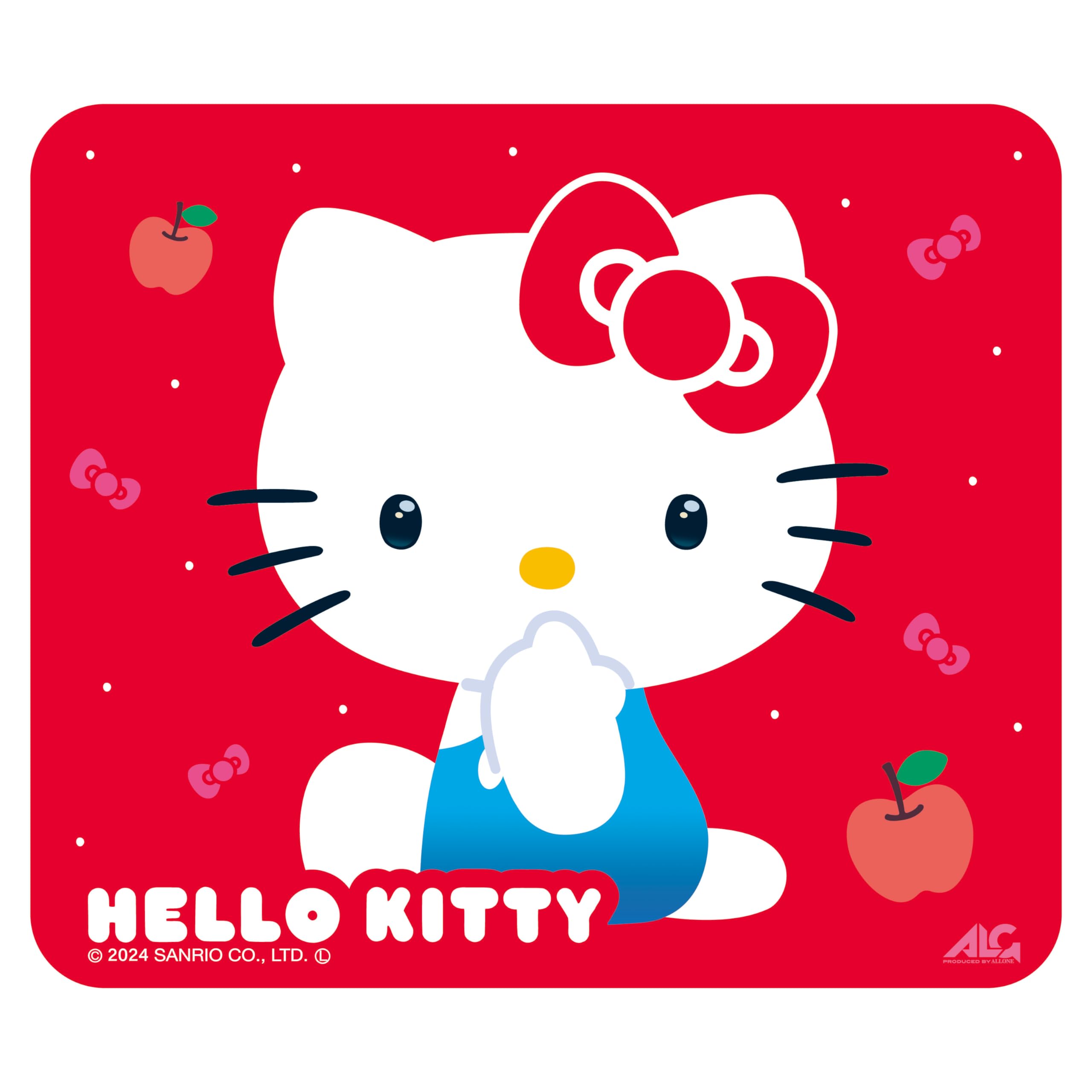 Allone Gaming Glass Mouse Pad Hello Kitty 30x30cm Non-Slip for E-Sports