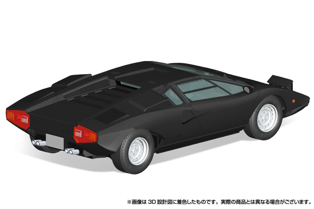Aoshima Lamborghini Countach LP400 Black Model Kit- Japan Figure Store - #1 Bring To You The Best Japanese Goods