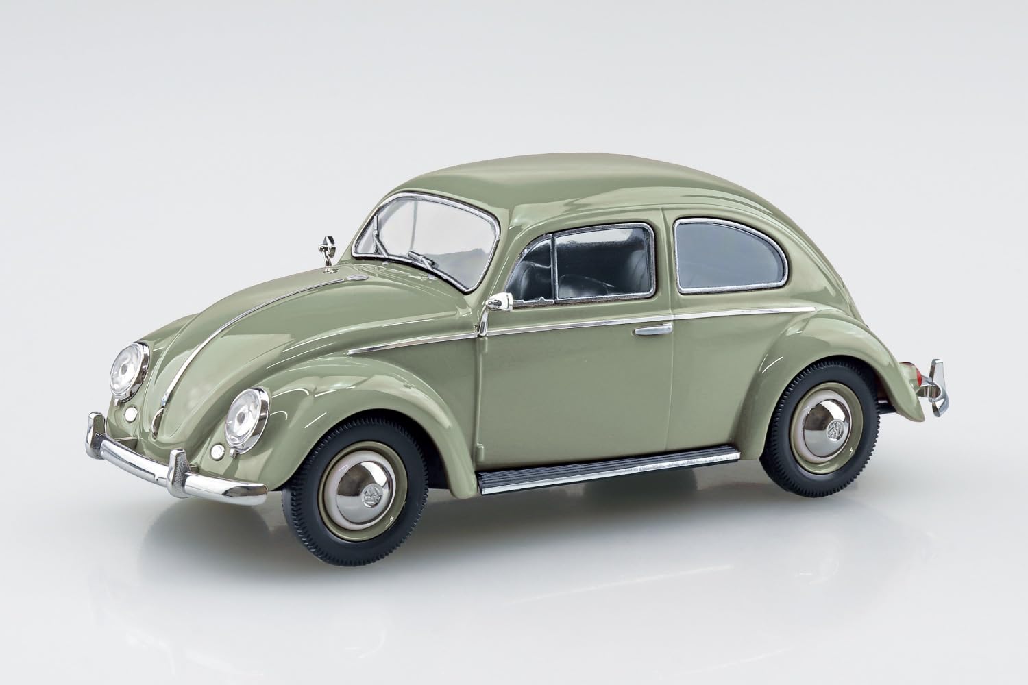 Aoshima 1/32 Rakupla Volkswagen Beetle Lead Green Model Kit