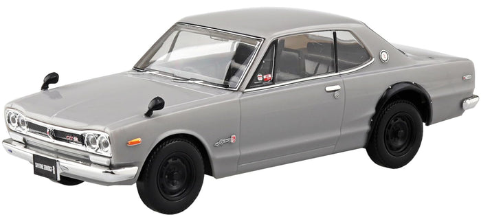 Aoshima 1/32 Rakupla Nissan C10 Skyline 2000Gt-R Silver Model Kit
