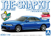 Aoshima 1/32 Snap Kit Nissan R33 Skyline GT-R Blue Pre-Colored Model- Japan Figure Store - #1 Bring To You The Best Japanese Goods
