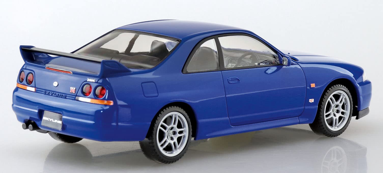 Aoshima 1/32 Snap Kit Nissan R33 Skyline GT-R Blue Pre-Colored Model- Japan Figure Store - #1 Bring To You The Best Japanese Goods