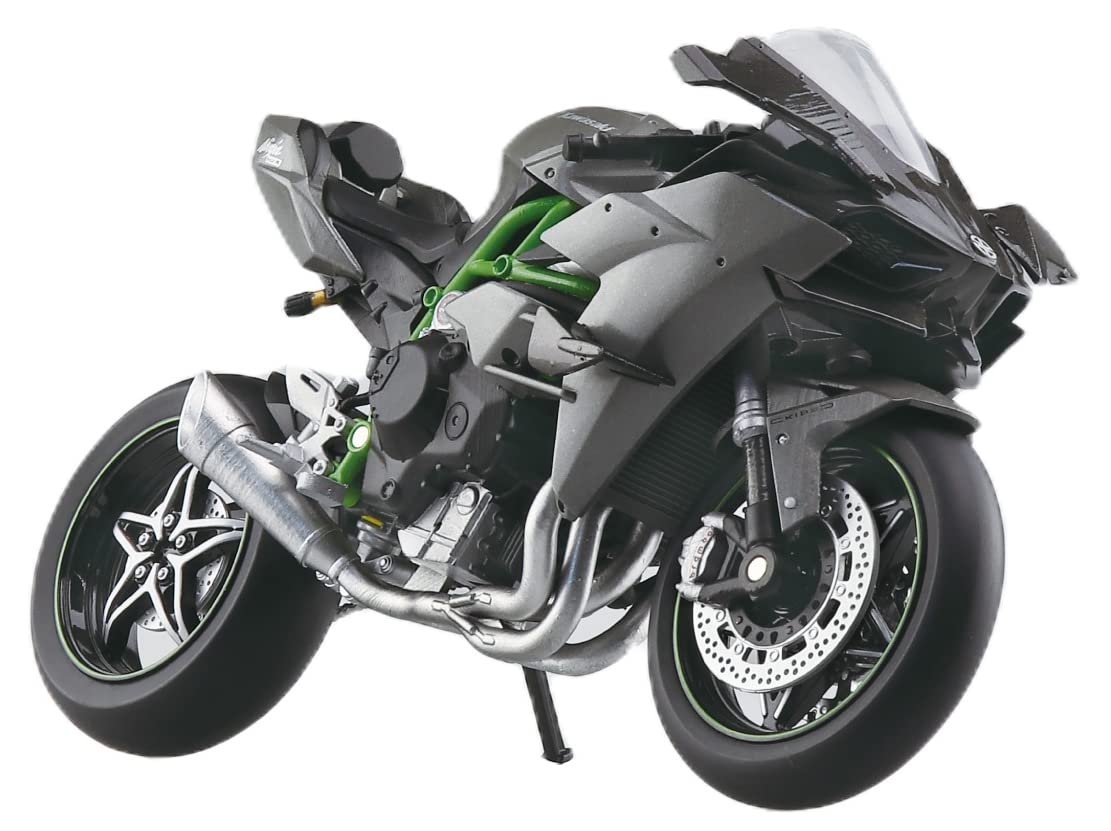 Aoshima Kawasaki Ninja H2R 1/12 Complete Motorcycle Model- Japan Figure Store - #1 Bring To You The Best Japanese Goods