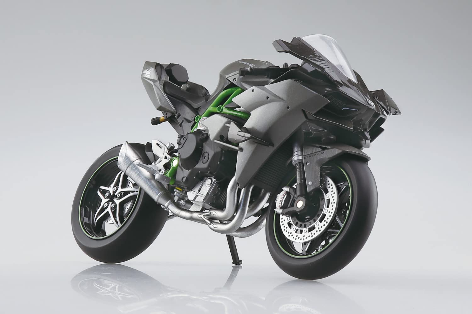 Aoshima Kawasaki Ninja H2R 1/12 Complete Motorcycle Model- Japan Figure Store - #1 Bring To You The Best Japanese Goods