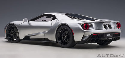 Autoart 1/12 Ford GT 2017 Metallic Silver Black Stripes Model 12108- Japan Figure Store - #1 Bring To You The Best Japanese Goods