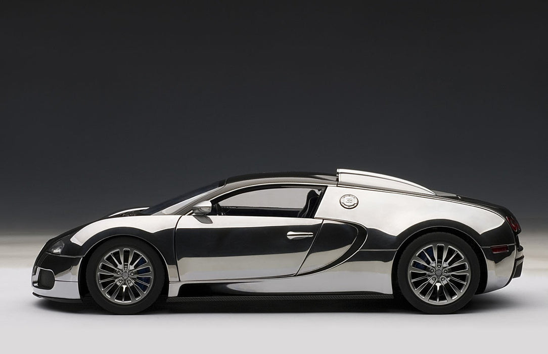 Autoart 1/18 Bugatti Veyron Diecast Model Car Black Aluminum Pur Sang- Japan Figure Store - #1 Bring To You The Best Japanese Goods