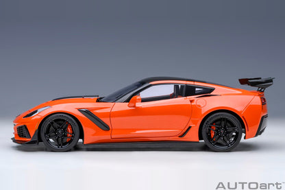 Autoart 1/18 Scale Chevrolet Corvette C7 ZR1 Orange Model Car- Japan Figure Store - #1 Bring To You The Best Japanese Goods